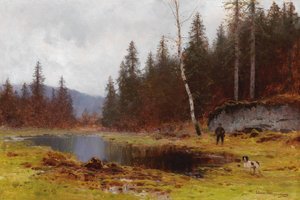 Chasseur près de l